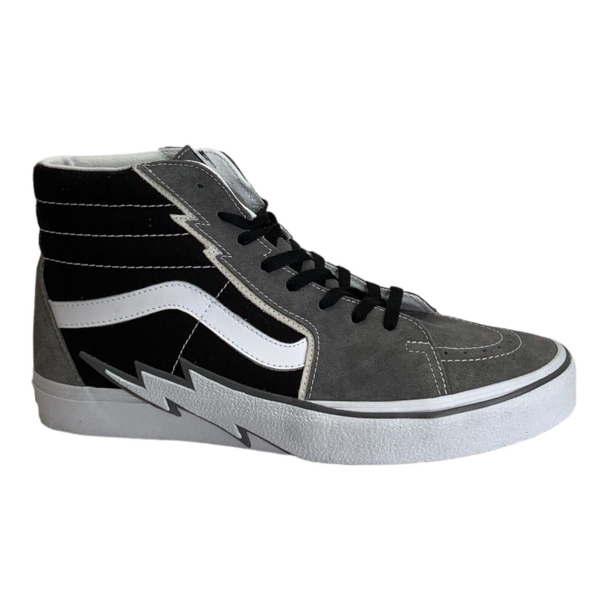 Vans Sk8-Hi Bolt Skating Shoe High Top Pewter/black M 13 W 14.5 EU 47 - Gray