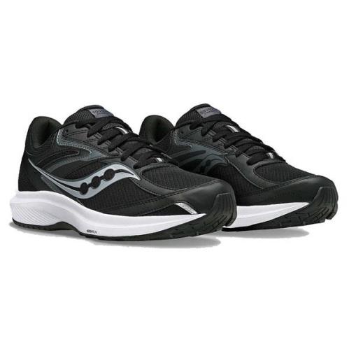 Saucony Men`s Lightweight Breathable Cushioned Running Sneakers Med Wide 2E Black