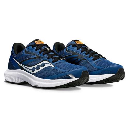 Saucony Men`s Lightweight Breathable Cushioned Running Sneakers Med Wide 2E Blue
