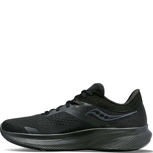 Saucony Men`s Ride 16 Sneaker Black/Black/Black