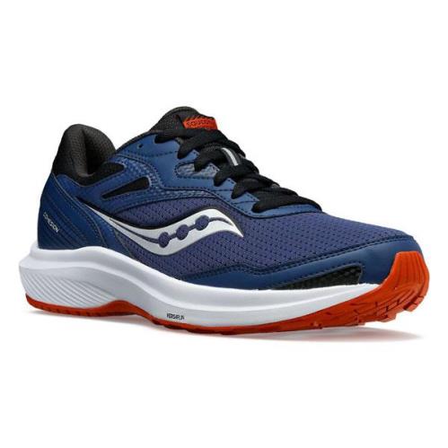 Saucony Men`s Breathable Comfortable Cushioned Running Sneakers Blue White Red