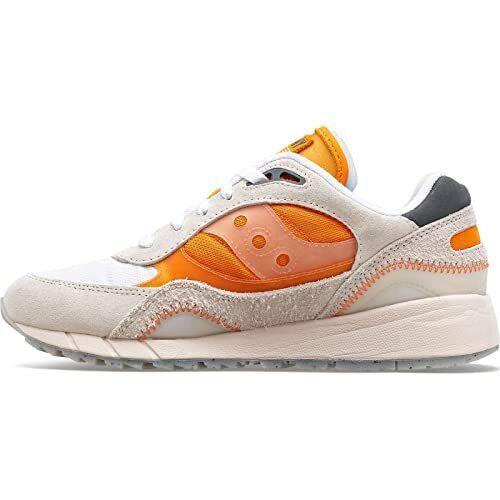 Saucony Unisex Adult Shadow 6000 Running Shoes - White/Orange