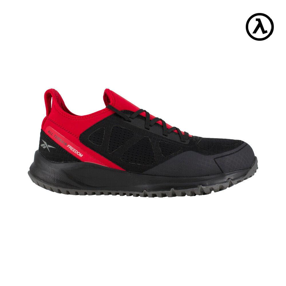 Reebok All Terrain Work Men`s Trail Running Shoe Black/red Boots RB4093