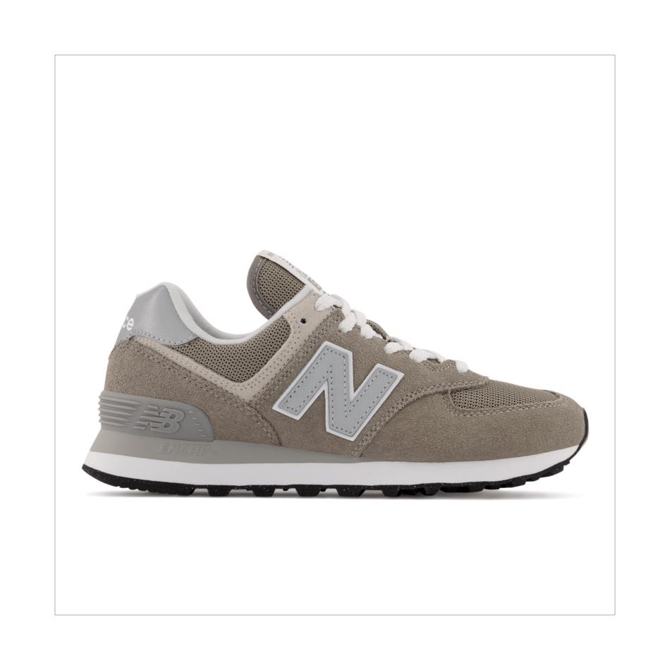 New Balance Women`s 574 Casual Shoes Grey/white