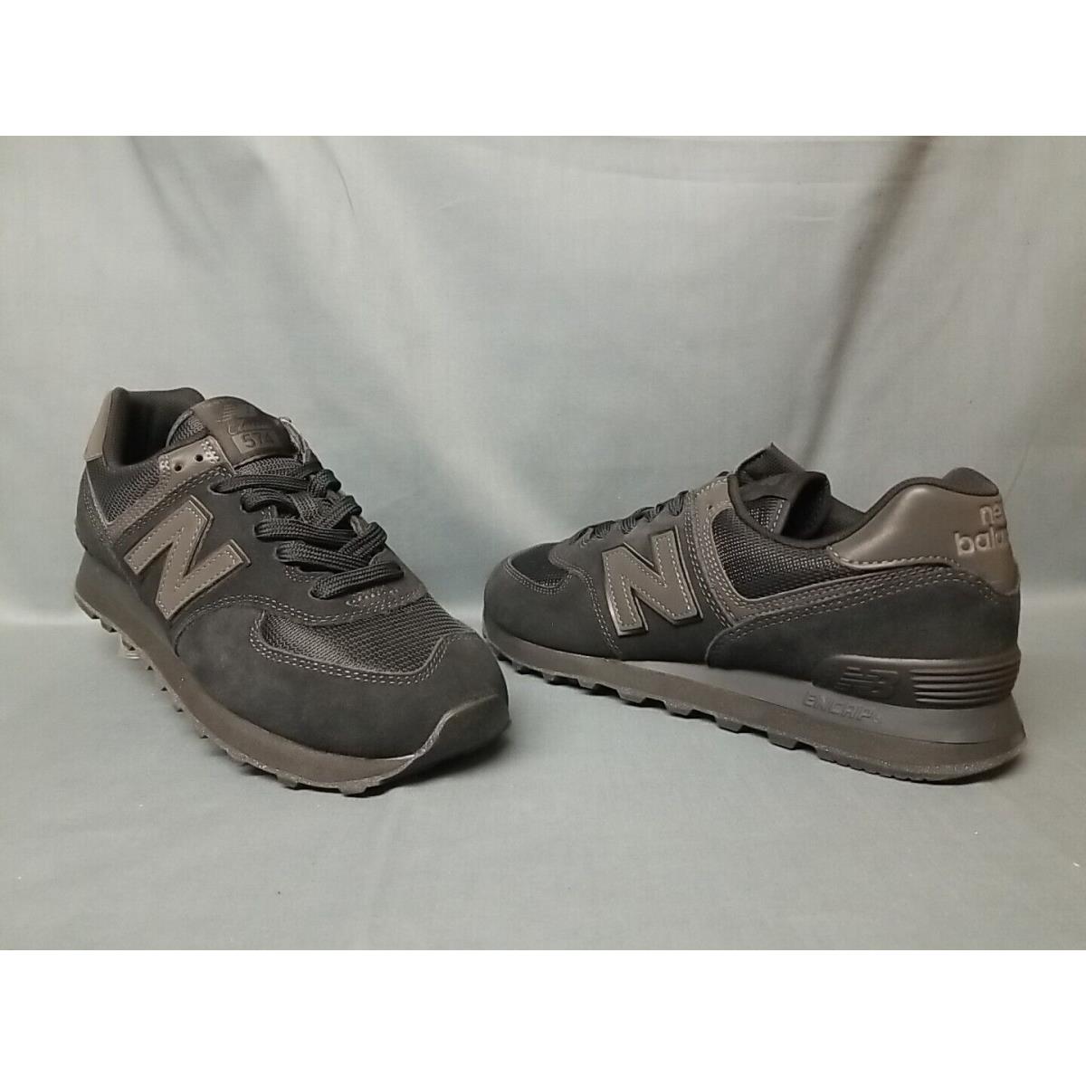 New Balance Men`s 574 Core Sneakers Suede ML574EVE Black Size 11.5