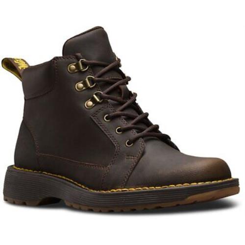 Dr. Martens Trae Dark Brown Comfortable Lace Up Casual Work Mens Boots 7 US
