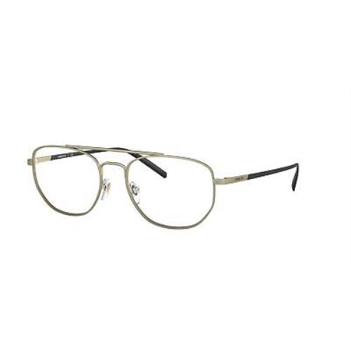 Arnette AN6125 728 Layne Shiny Brushed Pale Gold Transparent 54 Men`s Eyeglasses