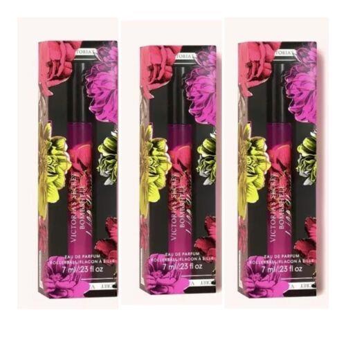 3 Victoria`s Secret Bombshell Wildflower Eau de Parfum Rollerball .23 Fl.oz