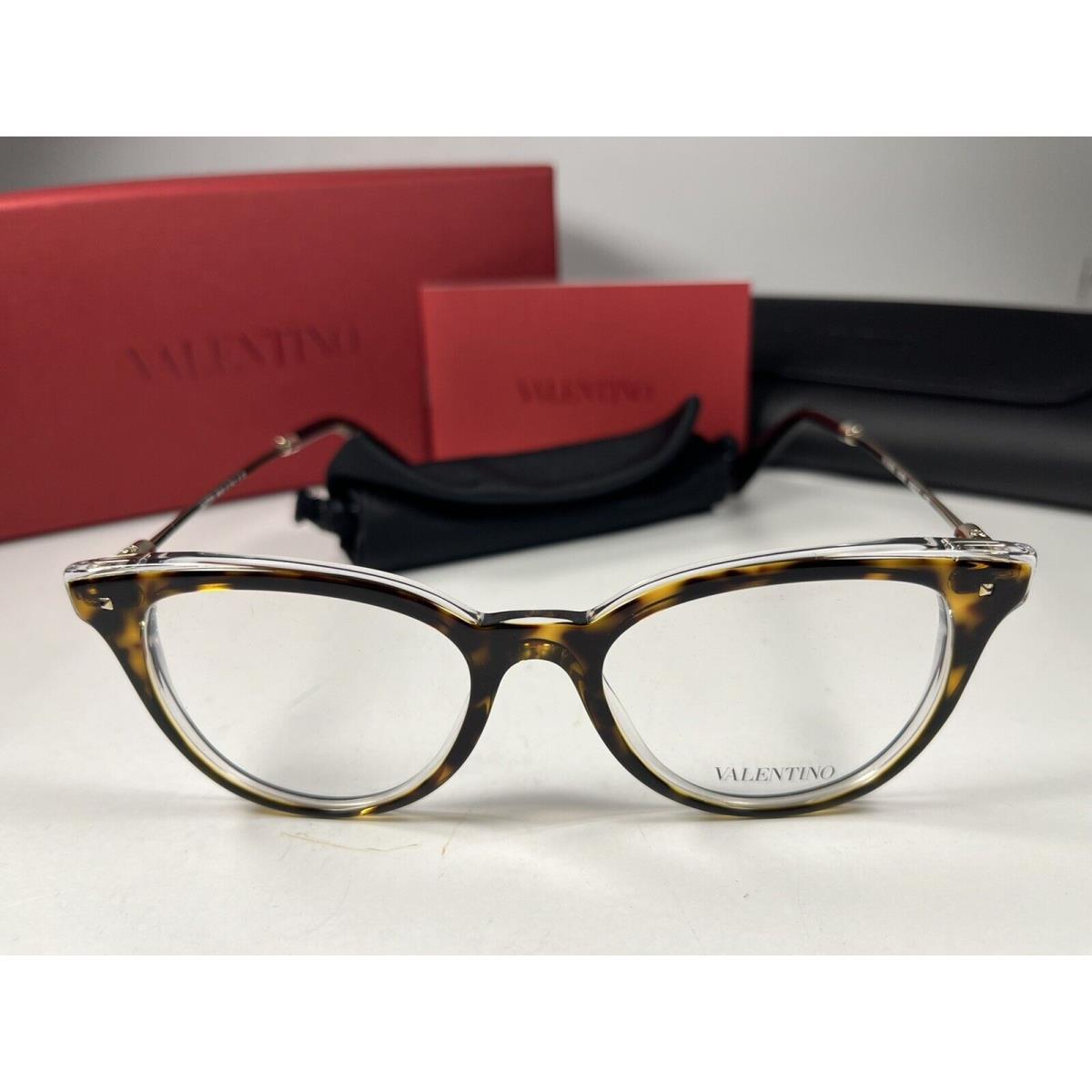 Valentino 3005 Tortoise Clear Gold 5026 Eyeglasses Frames 49/17/135