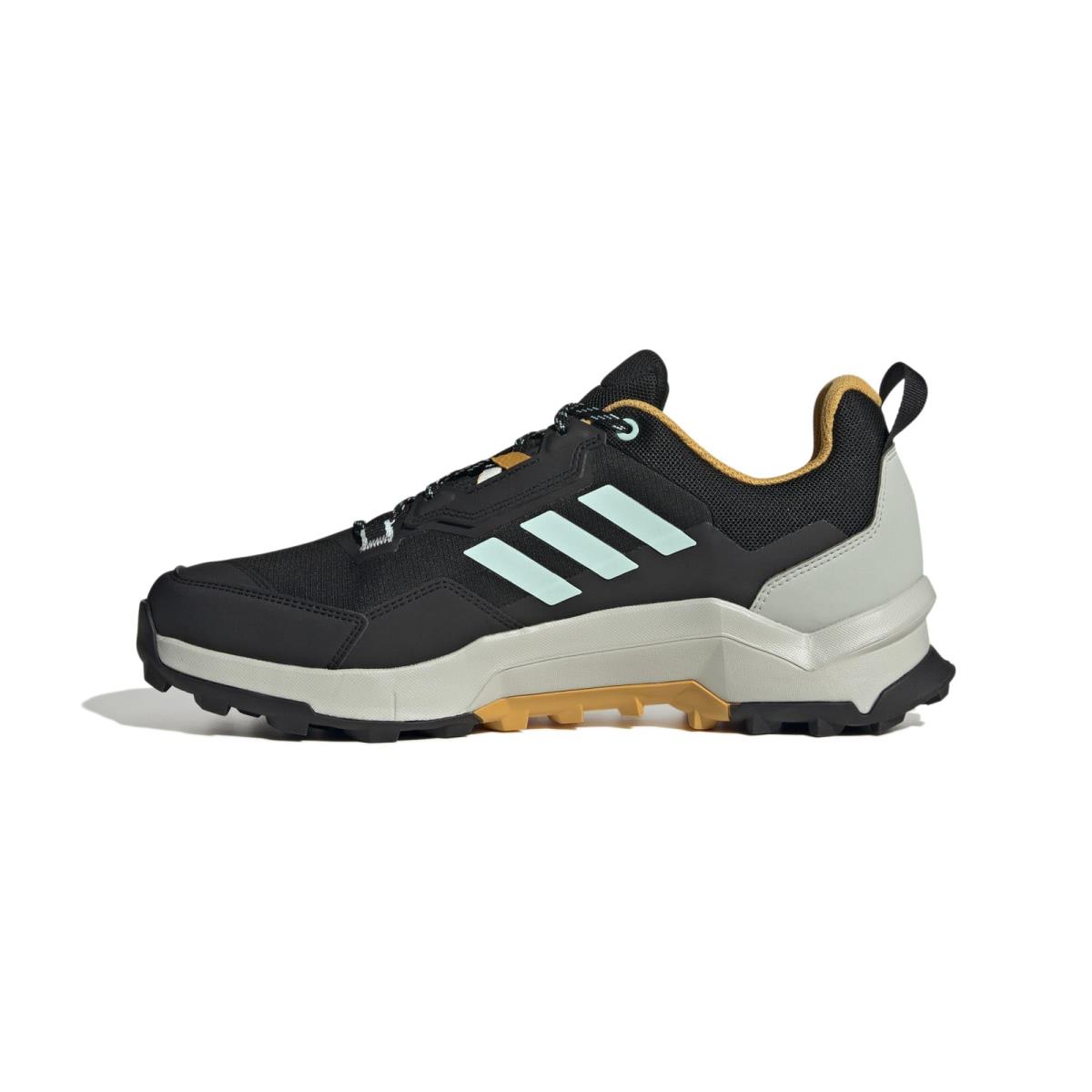 Adidas Men`s Terrex Ax4 Gore-tex Hiking Sneaker Core Black/Semi Flash Aqua/Preloved Yellow