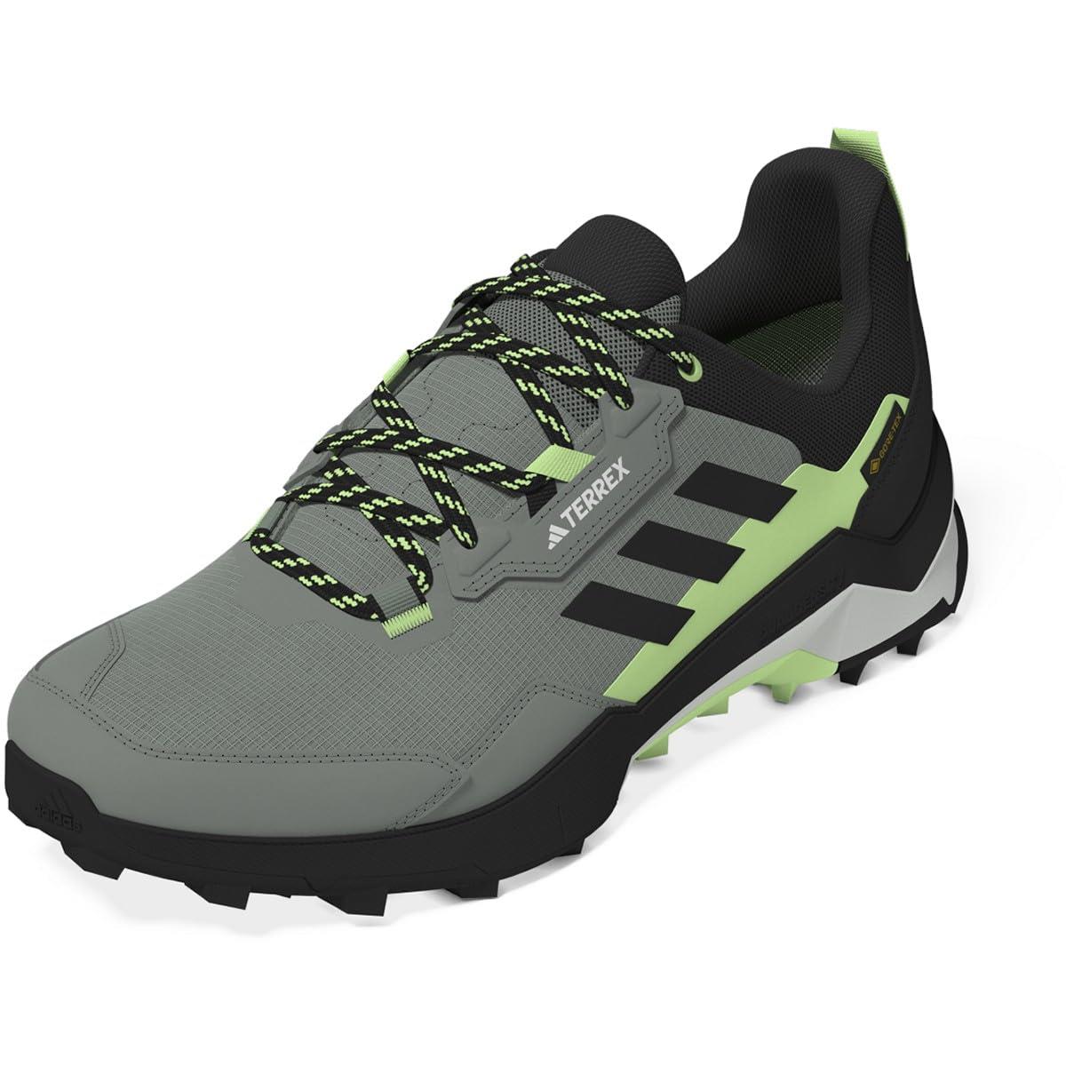 Adidas Men`s Terrex Ax4 Gore-tex Hiking Sneaker Silver Green/Black/Crystal Jade