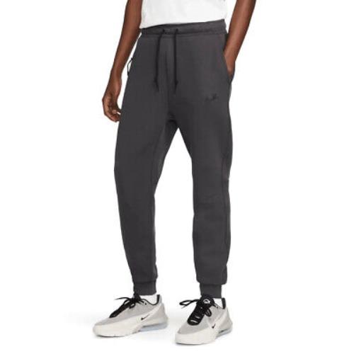 Men`s Nike Sportswear Tech Anthracite/black Fleece Joggers