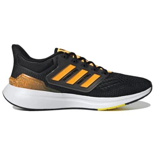 Men`s Adidas EQ21 Run `black Semi Solar Gold` GZ4082 - Black