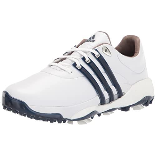 Adidas Men`s Tour360 22 Golf Shoes Footwear White/Silver Metallic/Team Navy Blue