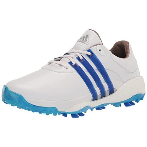 Adidas Men`s Tour360 22 Golf Shoes Ftwr White/Lucid Blue/Silver Met.