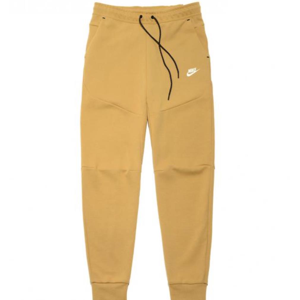 Nike Men`s Nsw Tech Fleece Jogger Pants Gold/sail CU4495-722 f SZ Large
