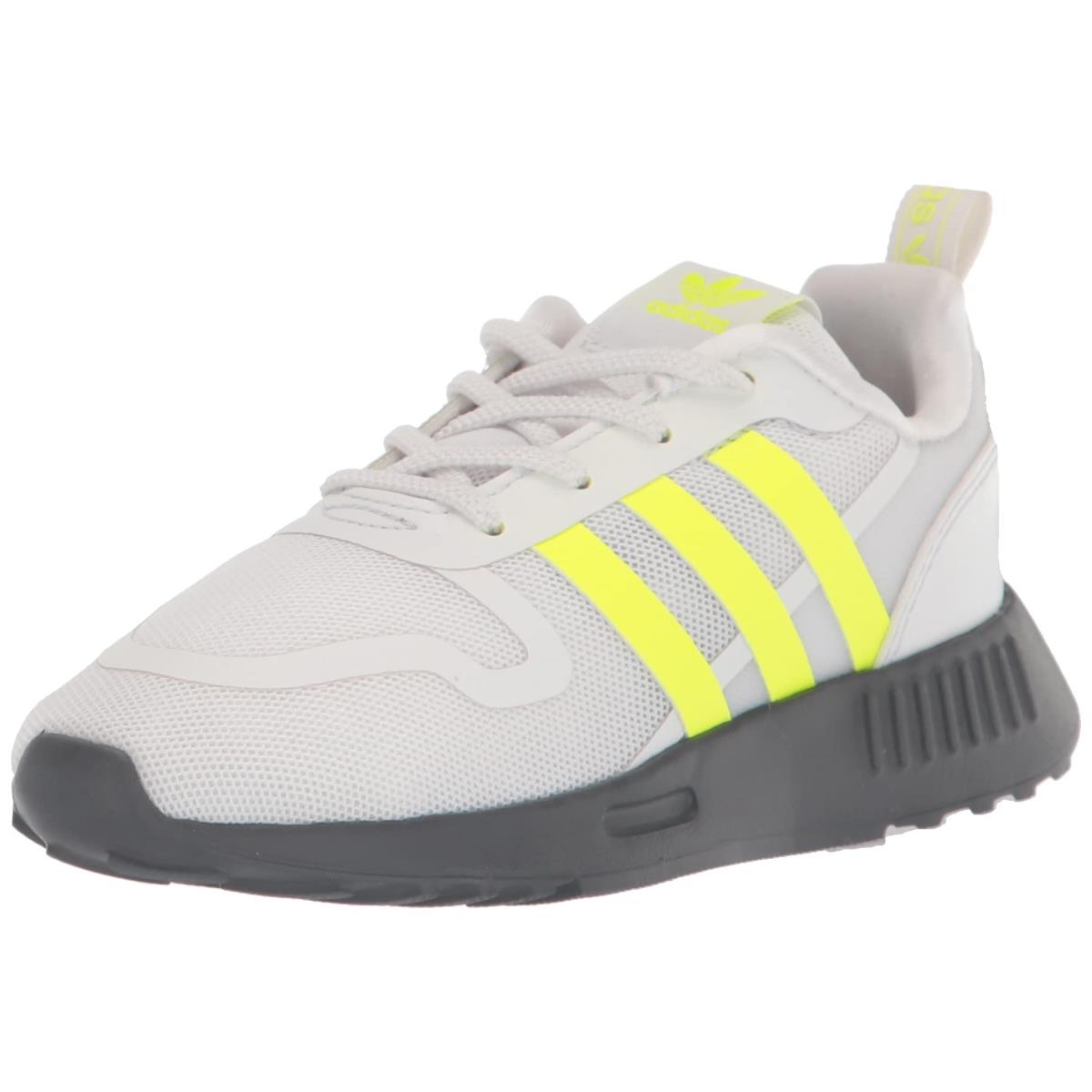 Adidas Unisex-child Multix Sneaker Crystal White/Solar Yellow/Grey Five