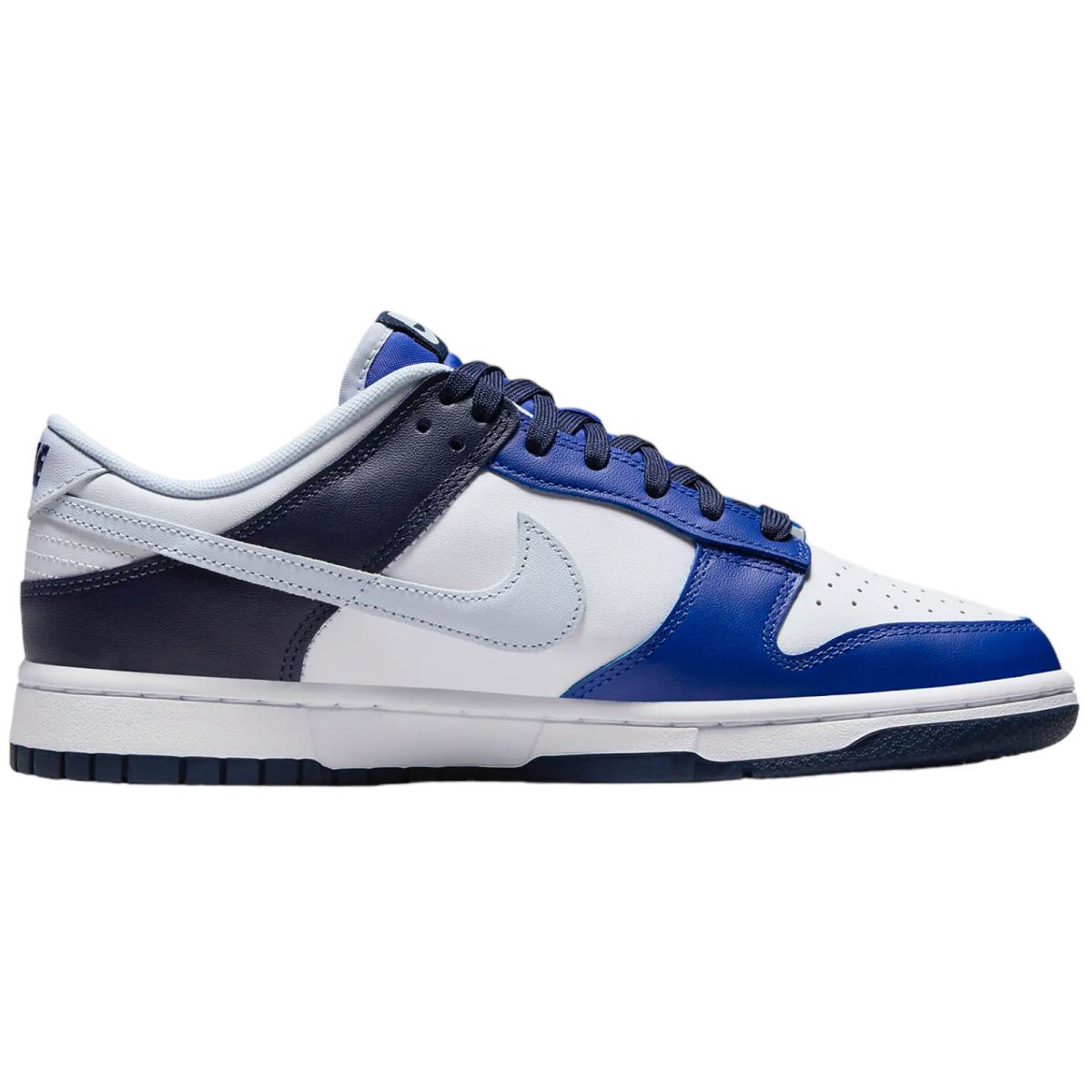 Nike Dunk Low Retro Men`s Casual Shoes All Colors US Sizes 7-14 White/Game Royal/Midnight Navy/Football Grey