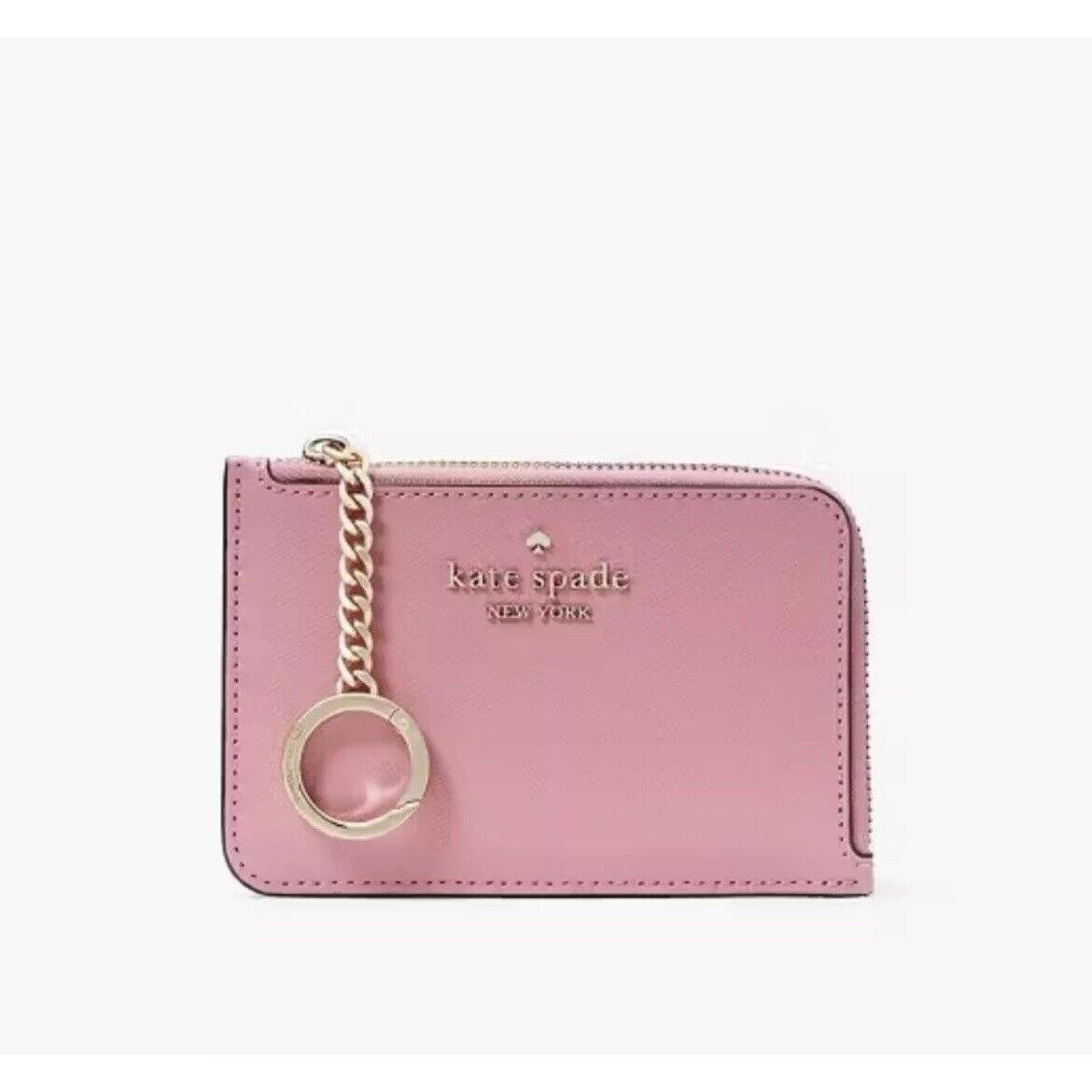 Kate Spade New York Madison Medium L-zip Card Holder Blossom Pink