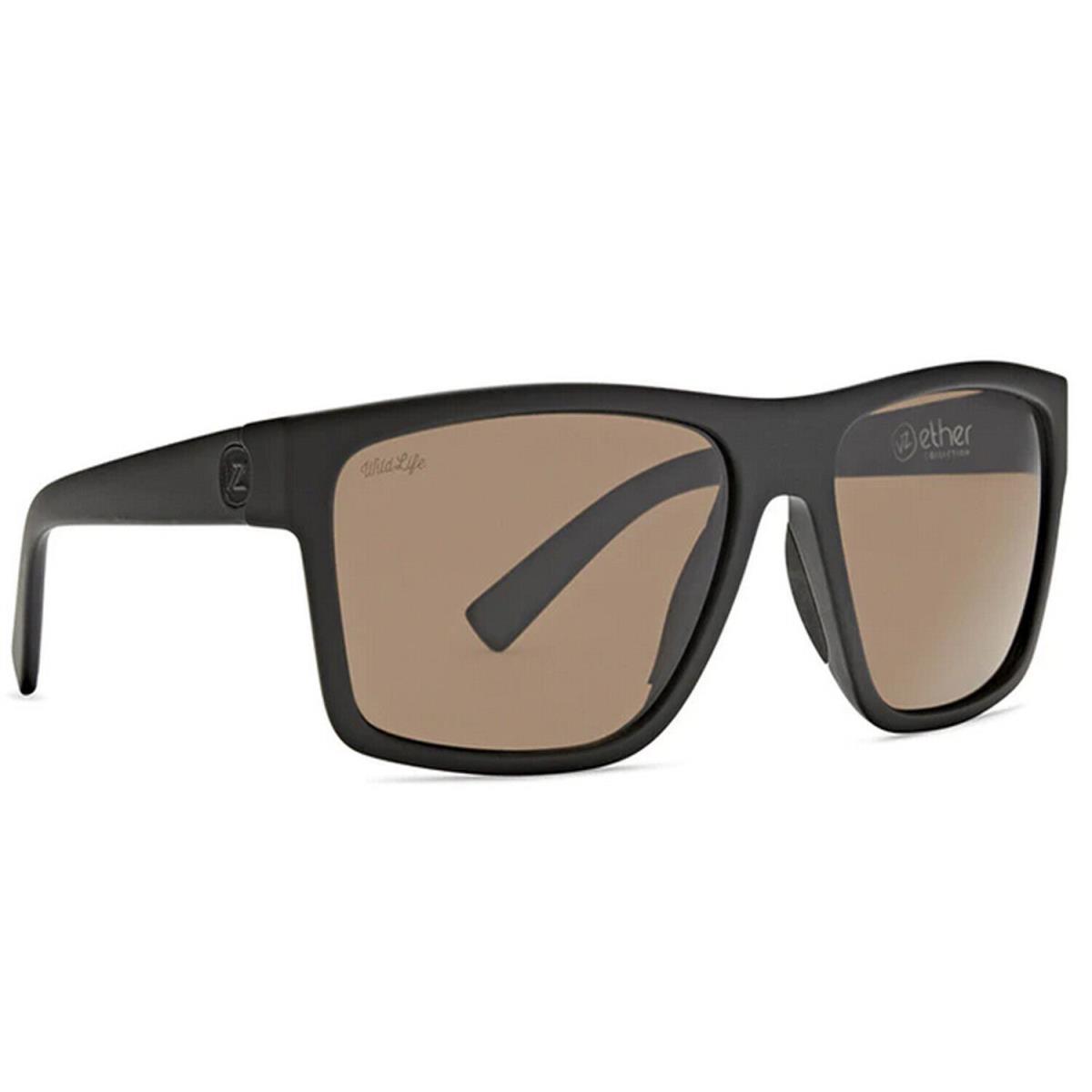 Von Zipper Sunglasses Dipstick Polarized Blk Satin Wildlife Bronze SMPF7DIP-PSZ