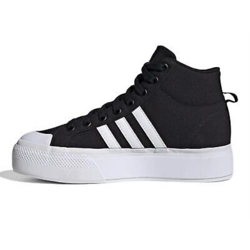 Adidas Women`s Bravada 2.0 Mid Platform Sneaker 10 Core Black/white