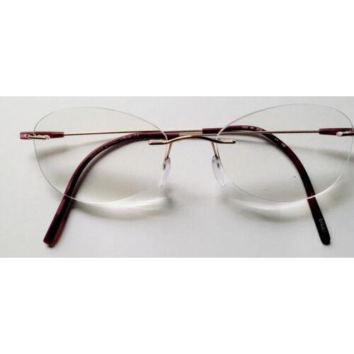 Silhouette Eyeglasses Frames 5500 Gold 52 17 145 with Case