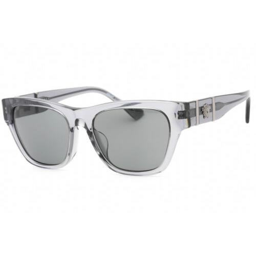 Versace VE4457F 543287 Grey Transparent / Dark Grey 55-18-145 Sunglasses
