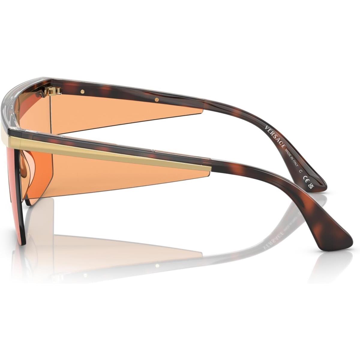 Versace VE2254 100274 Havana Dark Orange 44mm Men`s Sunglasses