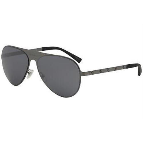 Versace VE2189 VE/2189 1262/6G Brushed Gunmetal Fashion Pilot Sunglasses 59mm