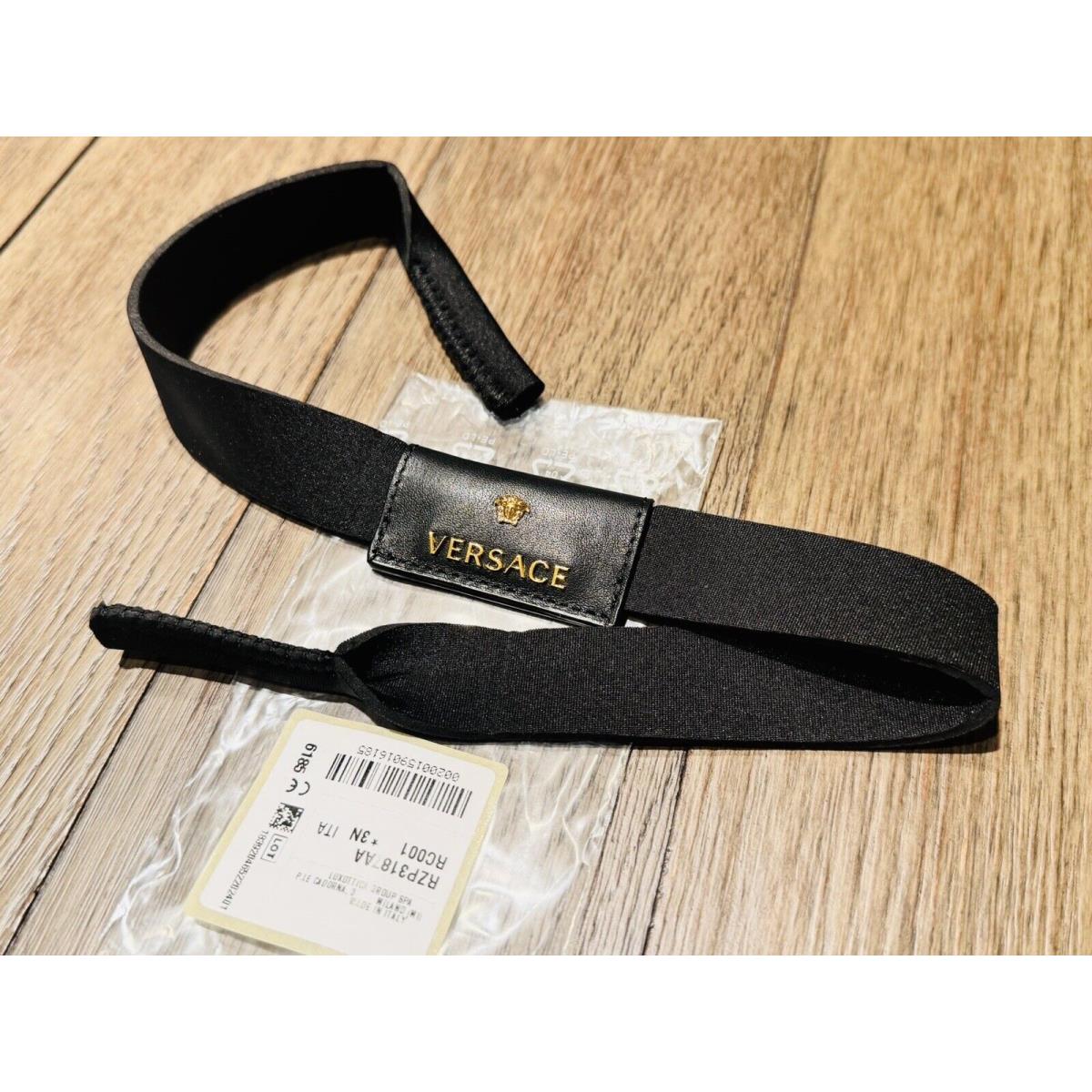 Versace Sunglasses Eyeglasses Black Strap Leash Made IN Italy