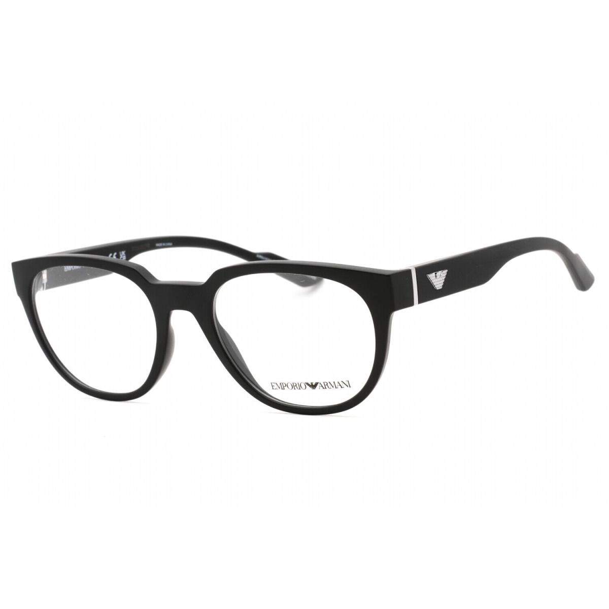 Emporio Armani 0EA3224 5001 Eyeglasses Matte Black Frame 52 Mm