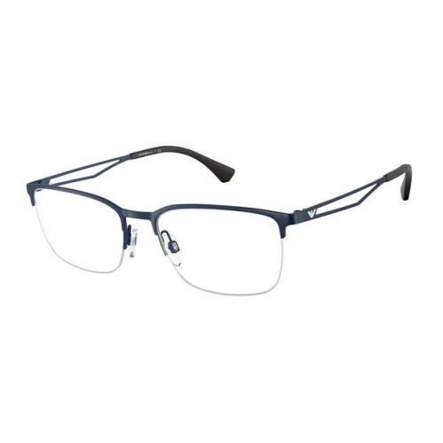 Emporio Armani EA1116 3018 Matte Blue Demo Lens 55 mm Men`s Sunglasses