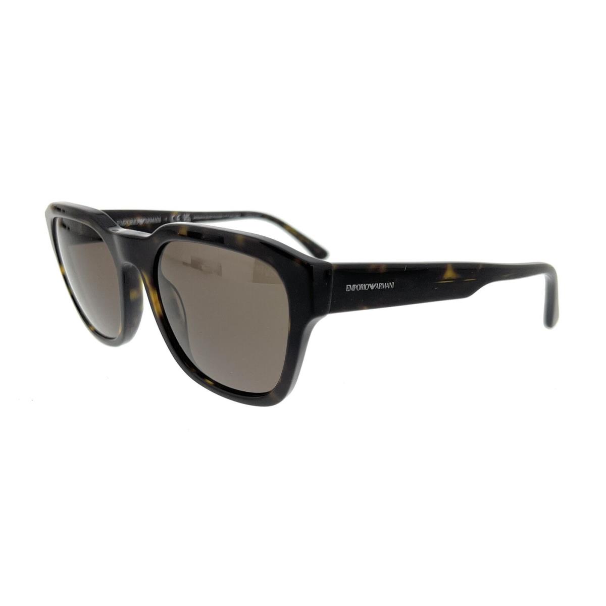 Emporio Armani 0EA4175 587973 Shiny Havana Square Sunglasses