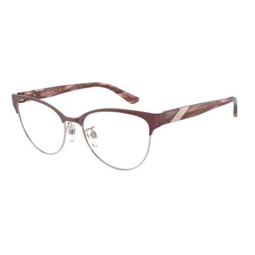 Emporio Armani EA1130 3268 Shiny Red Rose Gold Demo Lens 52 m Women`s Eyeglasses