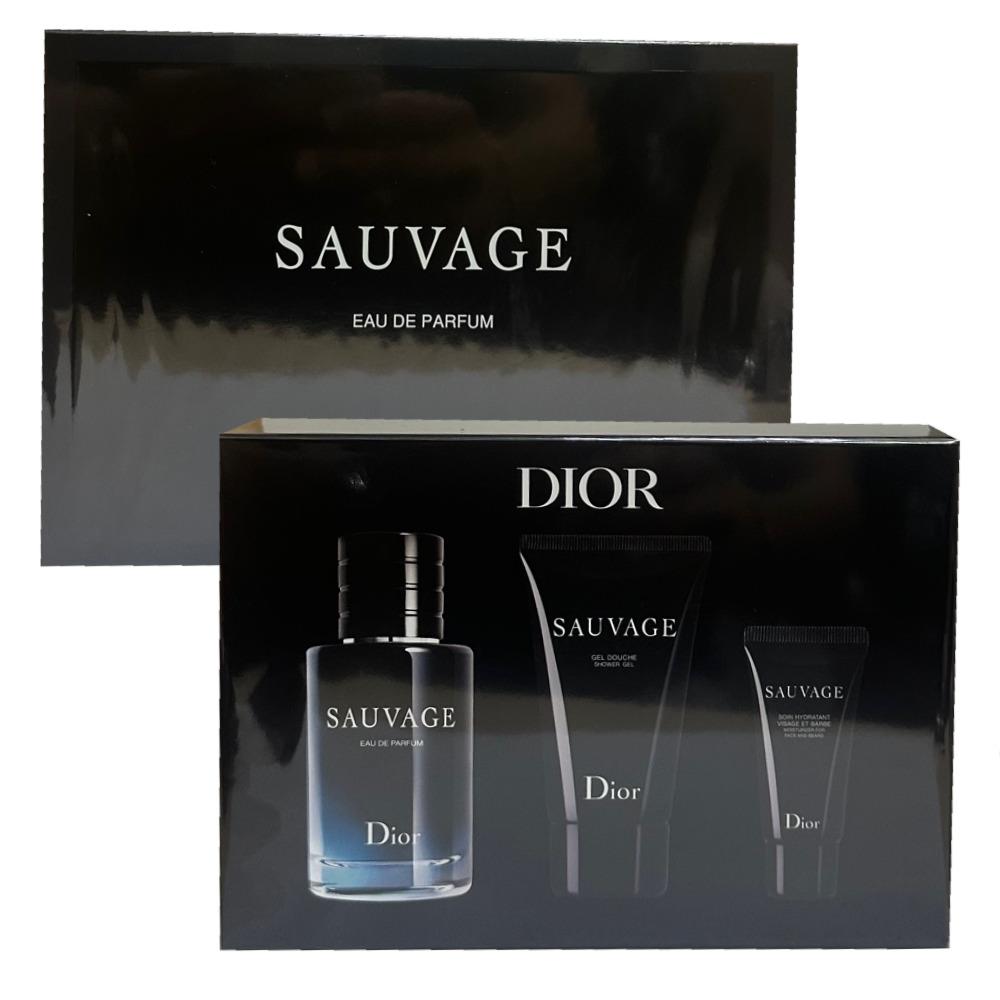 Dior Sauvage 2.0 oz Edp Spray+ 1.7 oz Sh/gel+ 20 ml Moisturizer. Set For Men