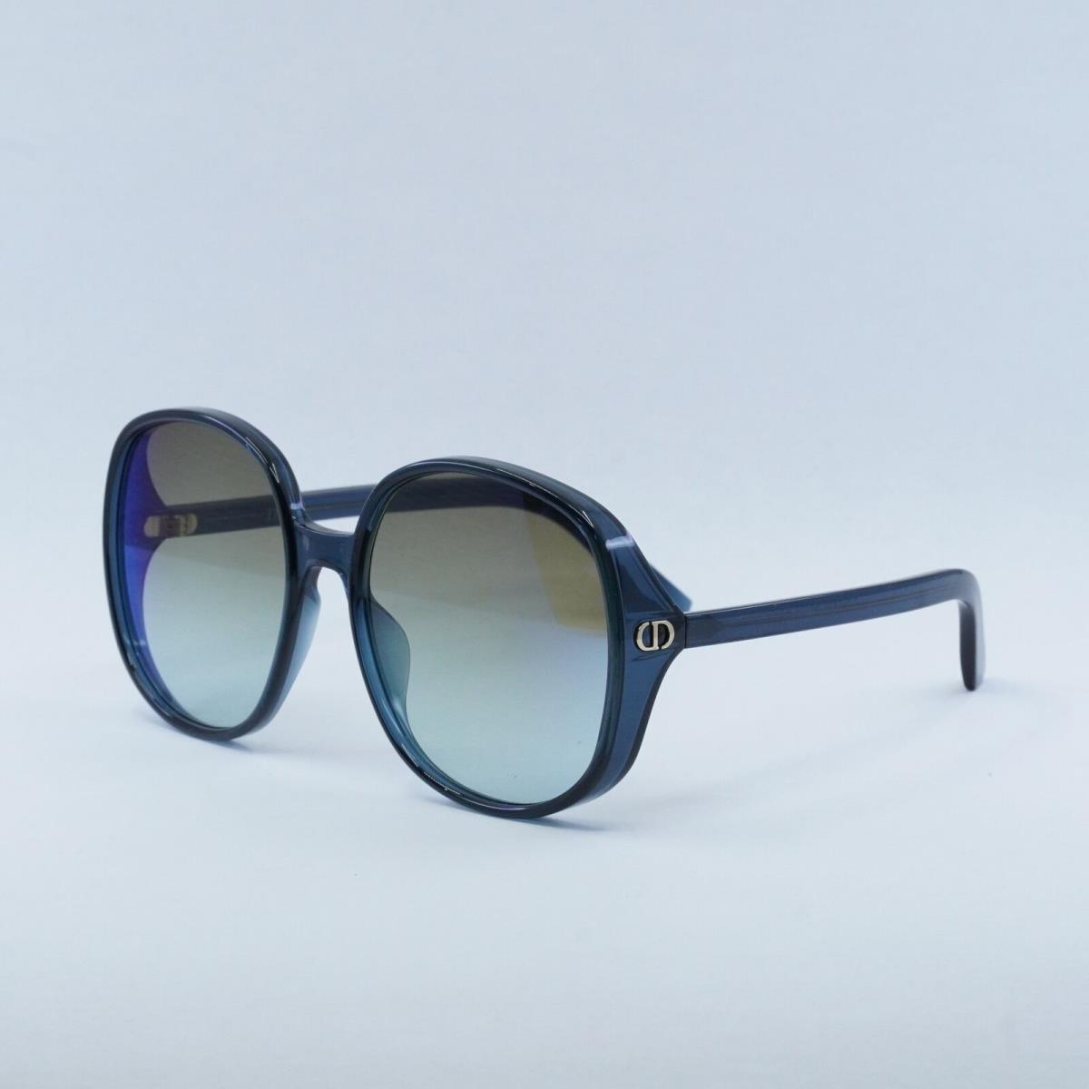 Dior Ddoll R1U 30C6 Translucent Blue/khaki Gradient Blue Mirrored Flash