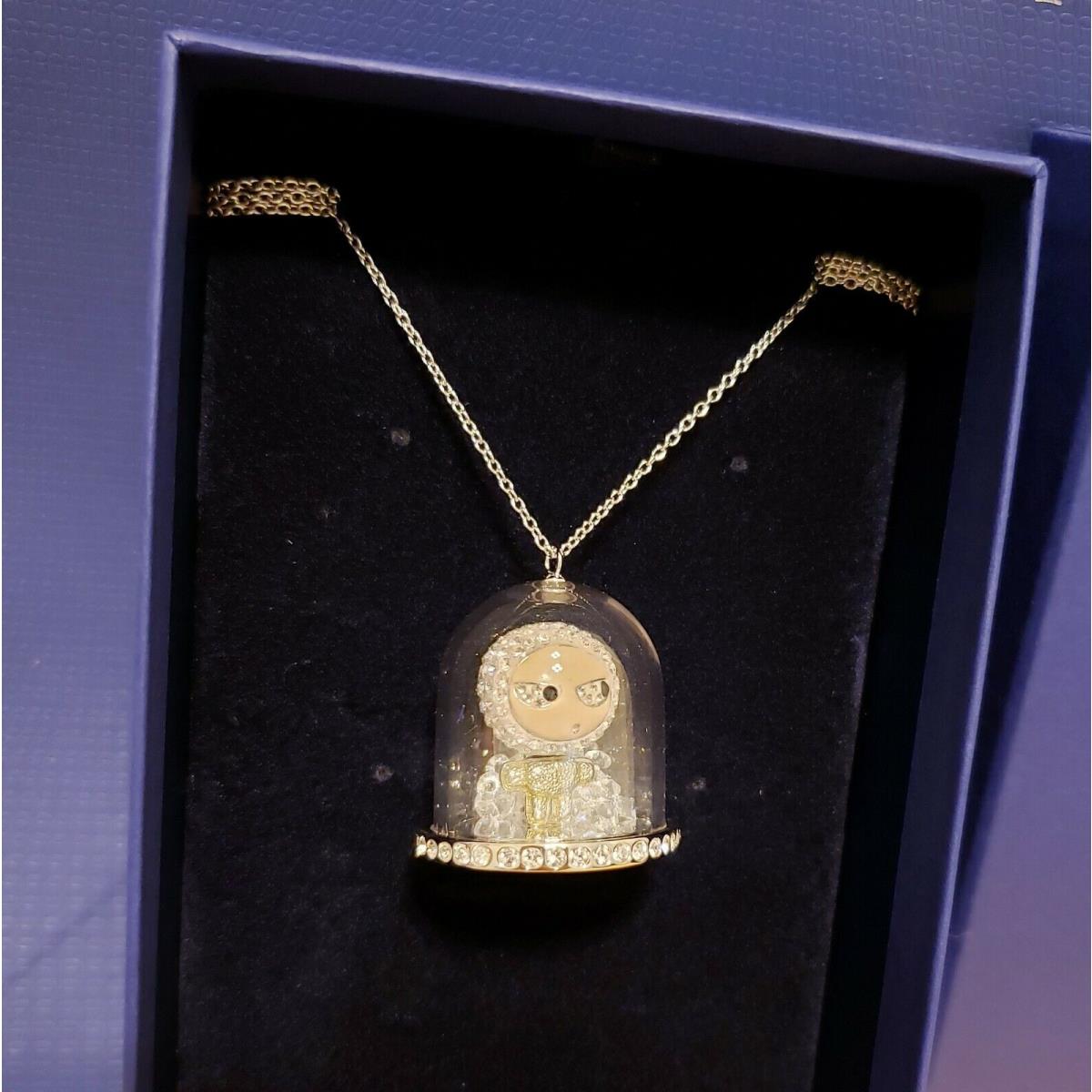 Swarovski Eliot Snow Globe Pendant Necklace Crystal Jewelry Silver - 1119678