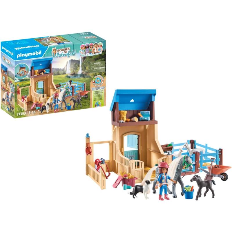 Playmobil Horses of Waterfall Horse Stall with Amelia and Whisper 71353 Set