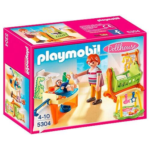 Playmobil 5304 Nursery Dollhouse Baby Room Crib Changing Table