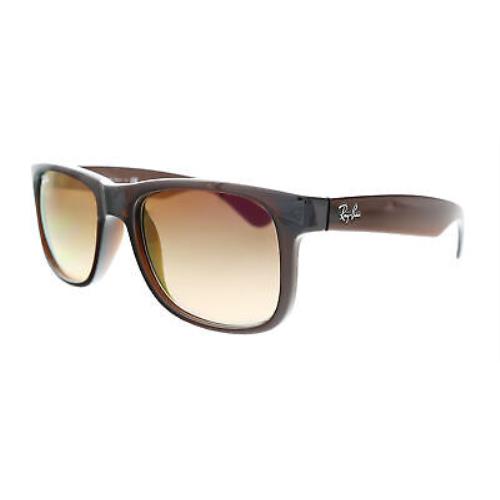 Ray-ban 0RB4165 714/S0 0Rb4165 714/S0 Justin Brown Square Sunglasses - Brown, Frame: Brown, Lens: Brown