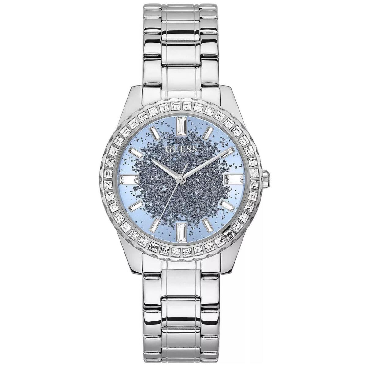 Guess Women`s Glitter Burst Blue Dial Watch - GW0405L1