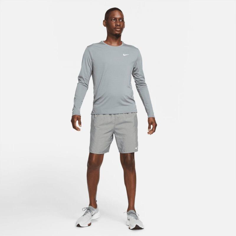 Nike Mens DD4576-084 Runng Dri-fit Gray Long Sleeve Crew Neck T Shirt Size L