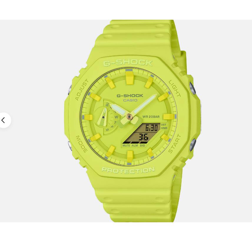 Casio G Shock Mens Wrist Watch LE Bright Yellow(GA2100-9A9)