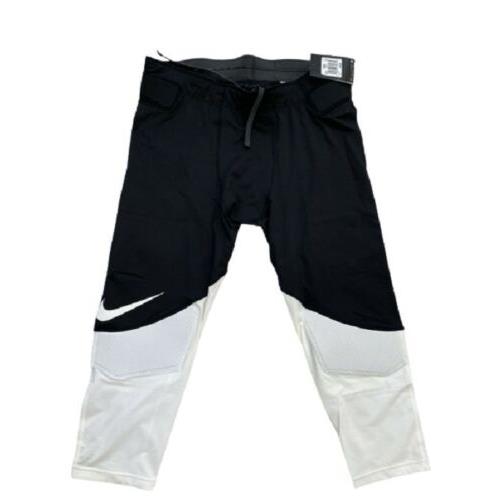 Nike Vapor Speed 3/4 Football Knee Padded Black and White Pants Mens 4XL