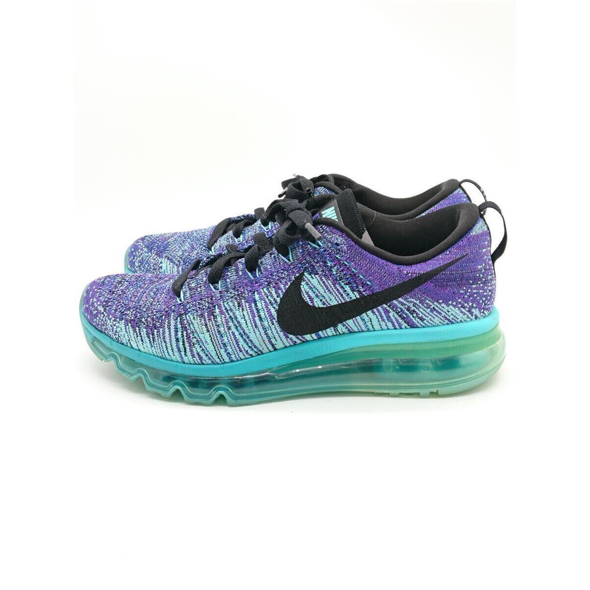 Nike Flyknit Max Royal Teal Hyper Grape Size 9 Womens Gym Shoes 620659 501