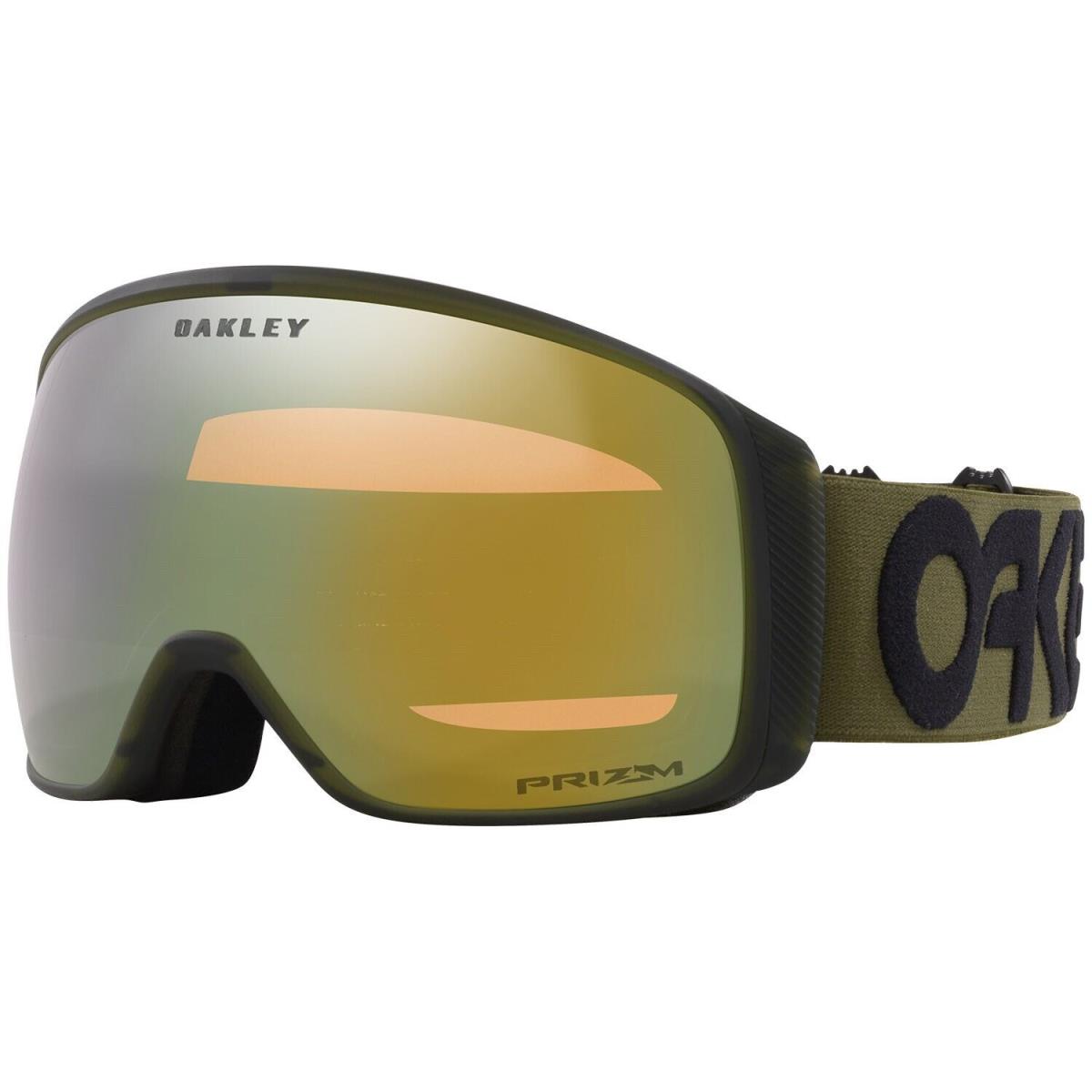 Oakley Flight Tracker L Snow Goggles Dark Brush with Prizm Sage Gold Lens + Case - Frame: Gray, Lens: Prizm Sage Gold