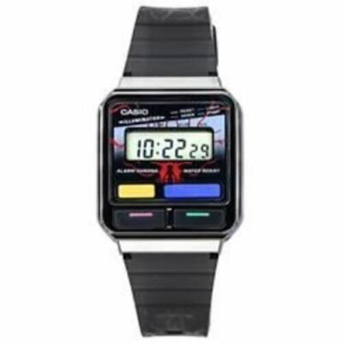 Casio A120WEST-1A Vintage Stranger Things Collab Digital Resin Strap Watch