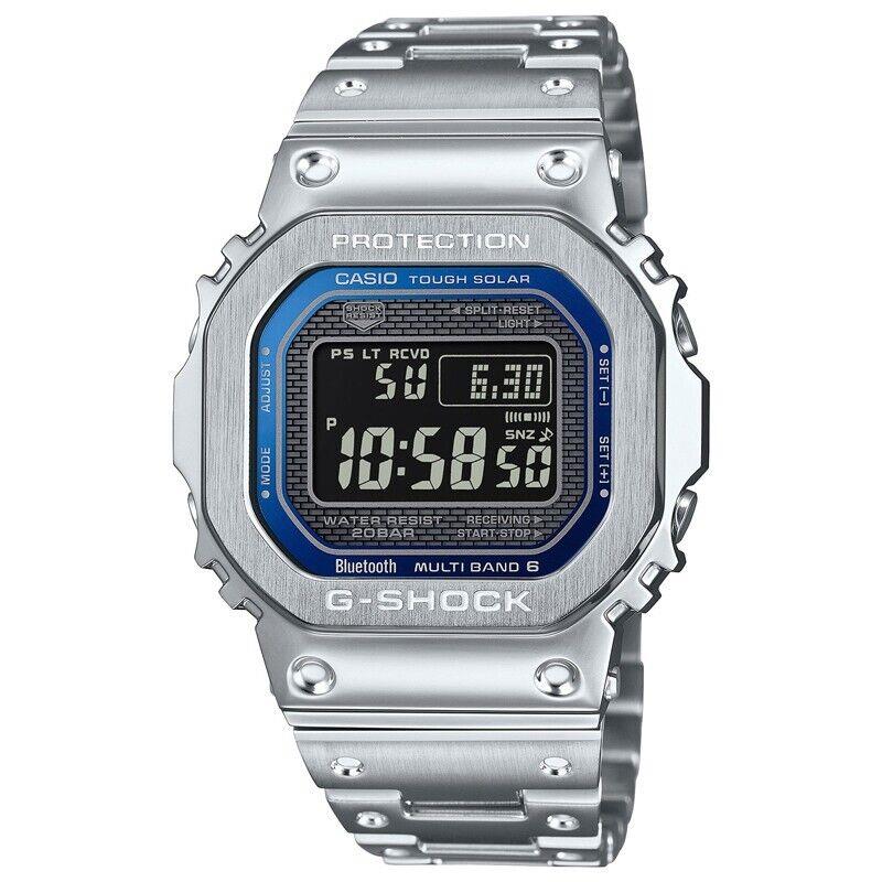 Casio G-shock Digital Full Metal Blue Dial Men`s Watch GMWB5000D-2