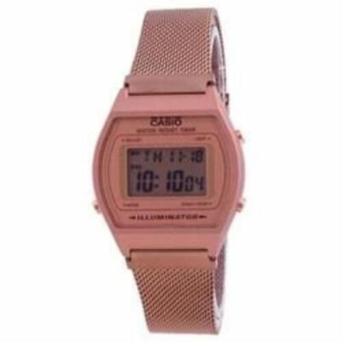 Casio B640WMR-5A Vintage Rose Gold Mesh Alarm Digital Unisex Watch