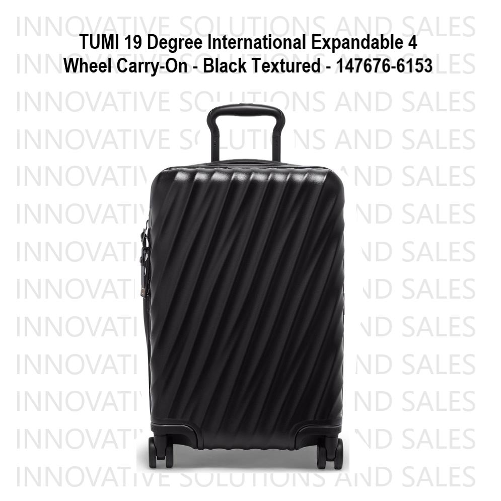 Tumi 19 Degree International Expand 4 Wheel Carry-on Black Textured 147676-6153